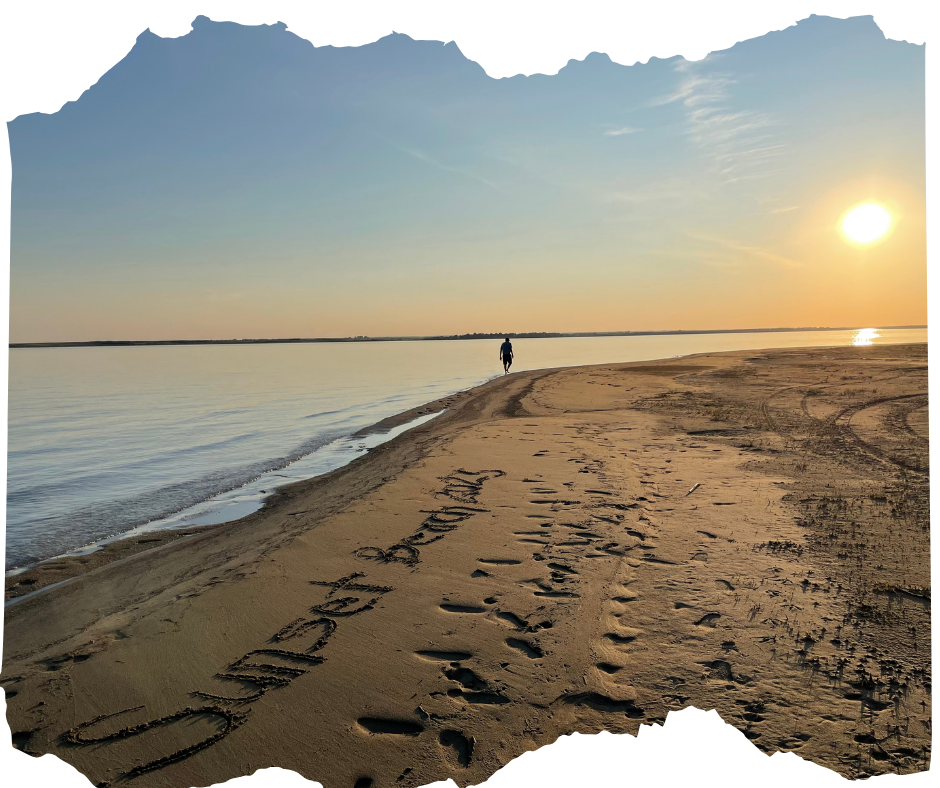 Sunset Beach walking along the sand