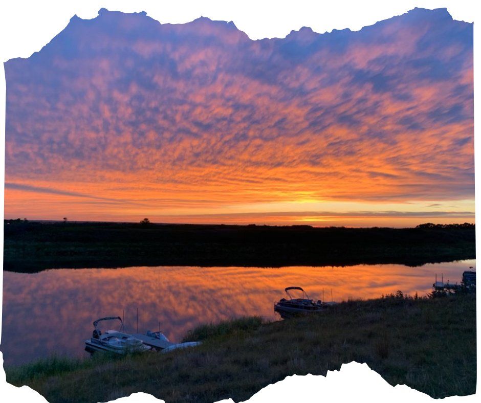 Sunset Beach sunset over lake